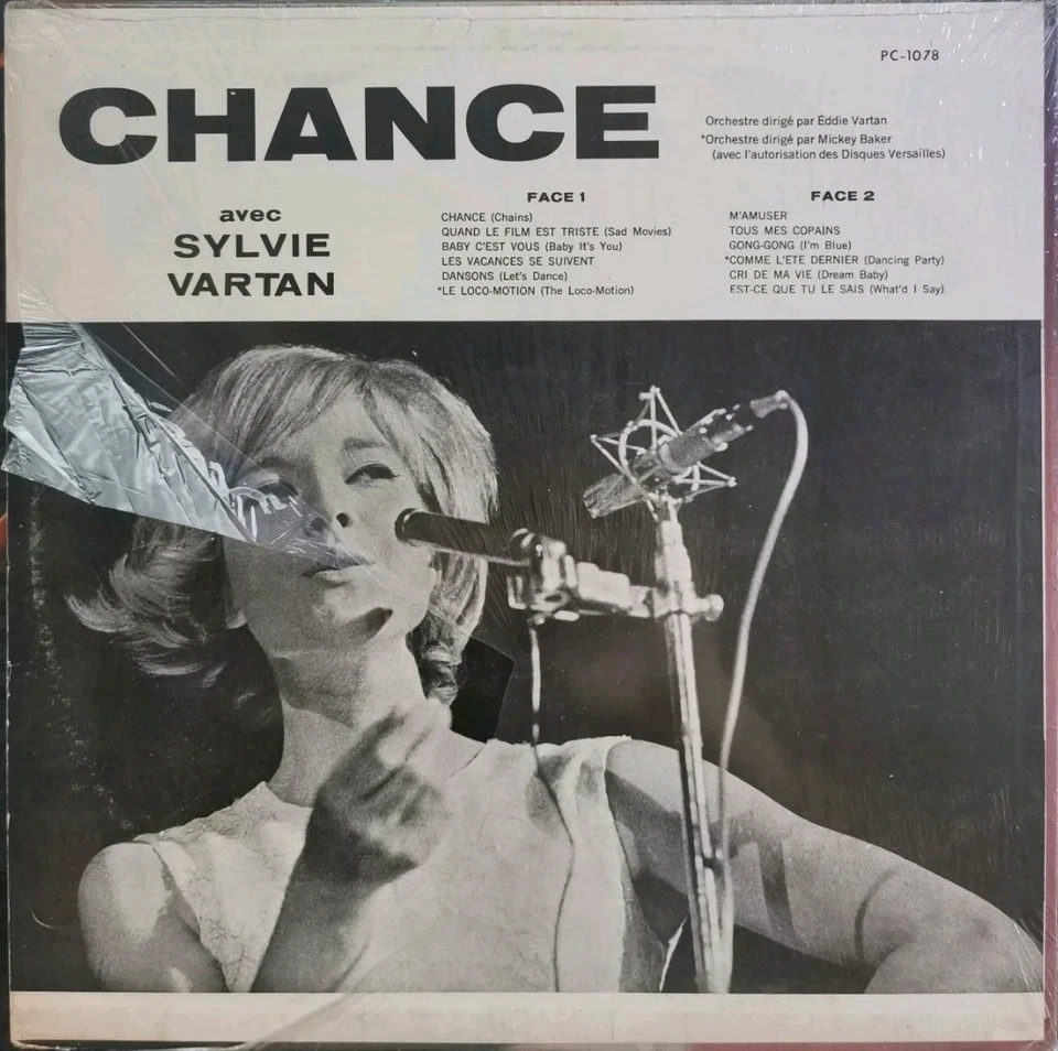 Vinyl LP Sylvie Vartan - Chance G+ PC-1078 Canada Pop - Image 2 of 4