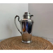 Antique Art Deco Gorham cocktail shaker monogram "G" engraved "Tybee 1927"