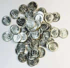 *1963 D ROOSEVELT SILVER DIME COMPLETE ROLL* *GEM BU* NR #S1202