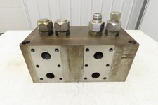 Daman E02293REV0 Hydraulic 4-Station Steel Manifold Block DN32 1-1/4" SAE