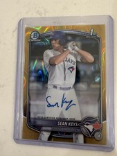 SEAN KEYS 2025 Bowman GOLD LAVA 1st AUTO /50  Blue Jays Prospect 🔥🔥