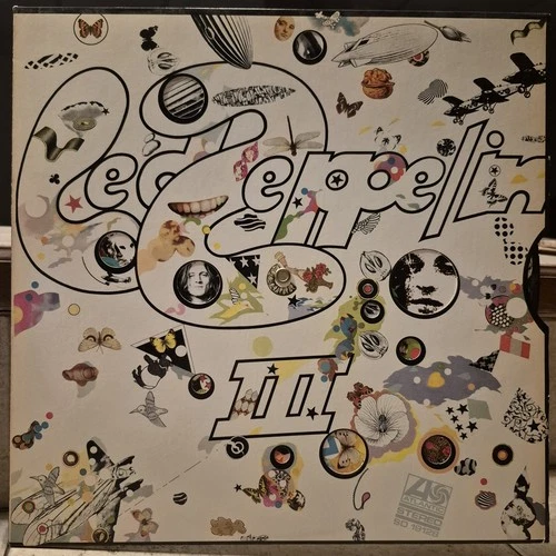 LED Zeppelin III Vinyl Record Rotating Cover Gatefold 1977 Reissue VG+