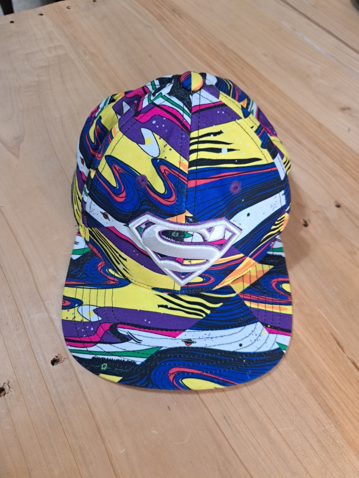 Six Flags Superman Baseball Cap Adjustable 100% C… - image 1