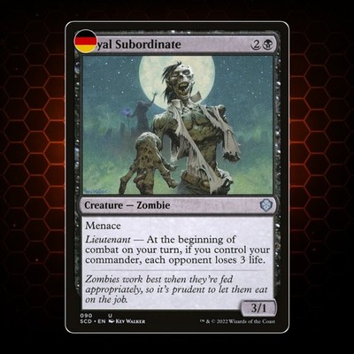 MTG - Loyal Subordinate - SCD - Deutsch - NM
