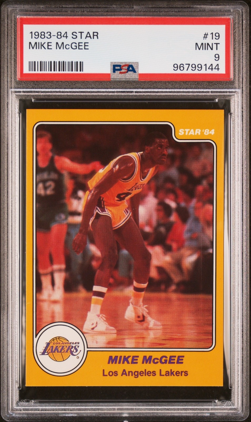 MIKE MCGEE 1983-84 STAR #19 PSA 9 MINT RC ROOKIE CARD SET-BREAK CENTERED!