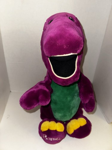 Vintage Barney The Dinosaur Large 20” Stuffed Plush Golden Bear co Lyons Group - Picture 2 of 14
