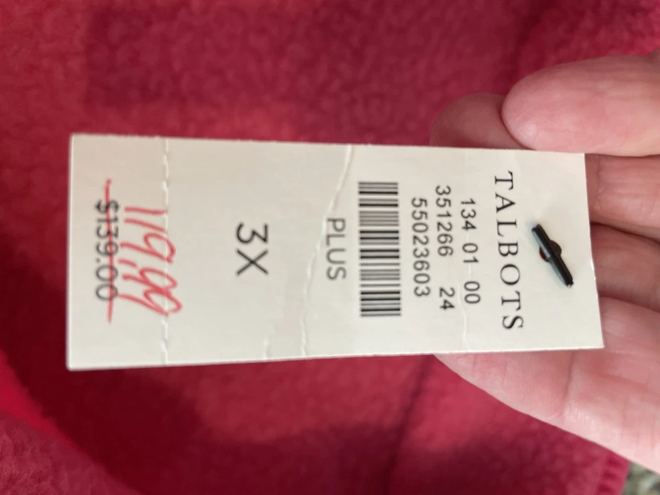 Chaqueta polar T by Talbots Sherpa rosa brillante 3 bolsillos con cremallera completa nueva con etiquetas $139.00 Foto 4 de 4