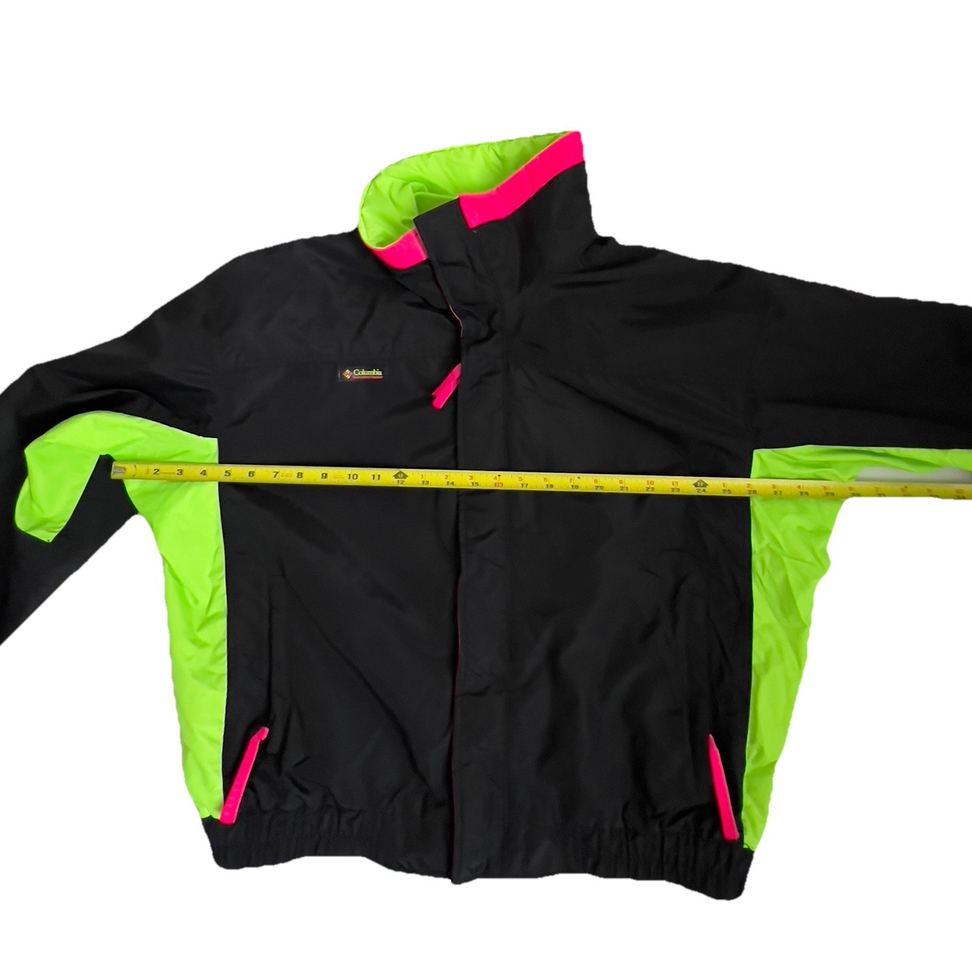 Columbia Bugaboo Interchange 3-in-1 Jacket Men’s L Vintage 90s Neon Ski Coat