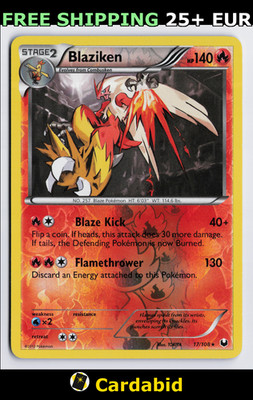 Blaziken - DEX #17/108 Dark Explorers Reverse Holo TOKIYA LP
