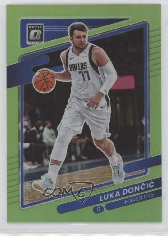 2021 Panini Donruss Optic Lime Green Prizm 146/149 Luka Doncic Dončić #101 3gq