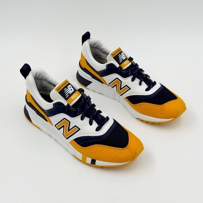 New Balance 997H Sample Sneakers White Yellow Navy Men s Approx 8.5 Women s 10