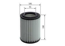 BOSCH Luftfilter F 026 400 665 Filtereinsatz für HYUNDAI i30 PDE PD PDEN KONA OS