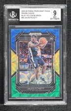2023 Prizm Draft Picks Choice Blue Yellow & Green Jalen Pickett BGS 9 MINT 3hd