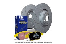 EBC Rear S5 Kit Yellowstuff & GD Rotors Mitsu...