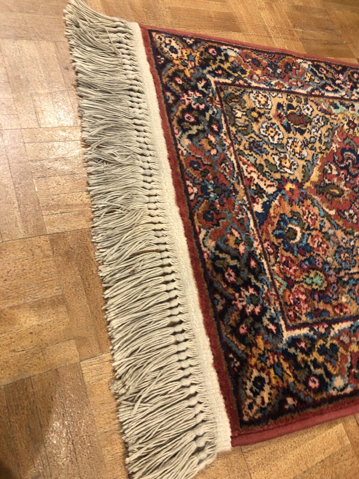 2.2x4 KARASTAN 717 MULTICOLOR PANEL KIRMAN professionally washed