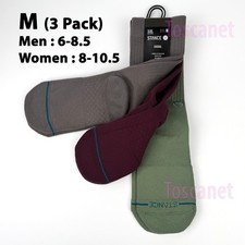 3 Pack Stance Size M, Men 6-8.5 Women 8-10.5 Casual Crew Socks Icon Multicor NEW