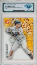 2022 Topps Pristine BUSTER POSEY #141 Gold Pristine Refractor /50💎DSG 10 Mint
