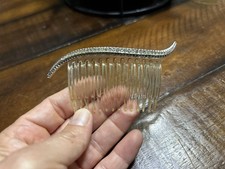 Rhinestone Hair Comb Vintage Hair Jewelry Prong Wedding Vintage