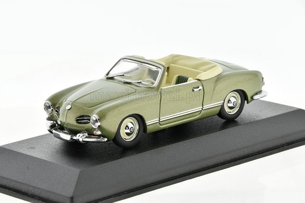 Volkswagen Karmann Ghia Cabriolet Green 1957 1/43 Minichamps 430051034-image