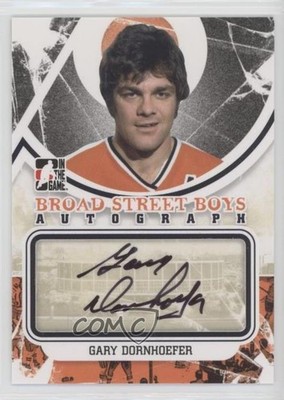 2011-12 ITG Broad Street Boys Series Black Gary Dornhoefer #A-GD Auto 1fd