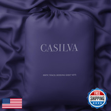 CASILVA Eucalyptus Silver Infused Sheets King - Anti-Odor, Softer Than Silk