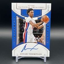 2024-25 Panini National Treasures Penmanship AUSAR THOMPSON Auto /25 Pistons 🔥
