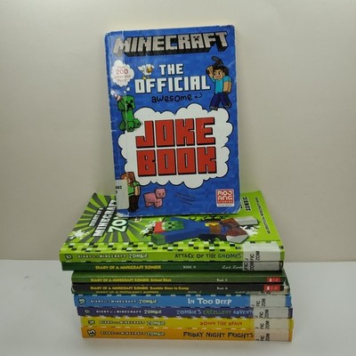Lot 10 Diary of a Minecraft Zombie Series Chapter Books by Zack Zombie & More