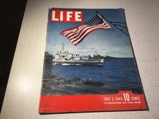 LIFE MAGAZINE.  July 2, 1945.  The Battleships of Dwight Eisenhower are home.