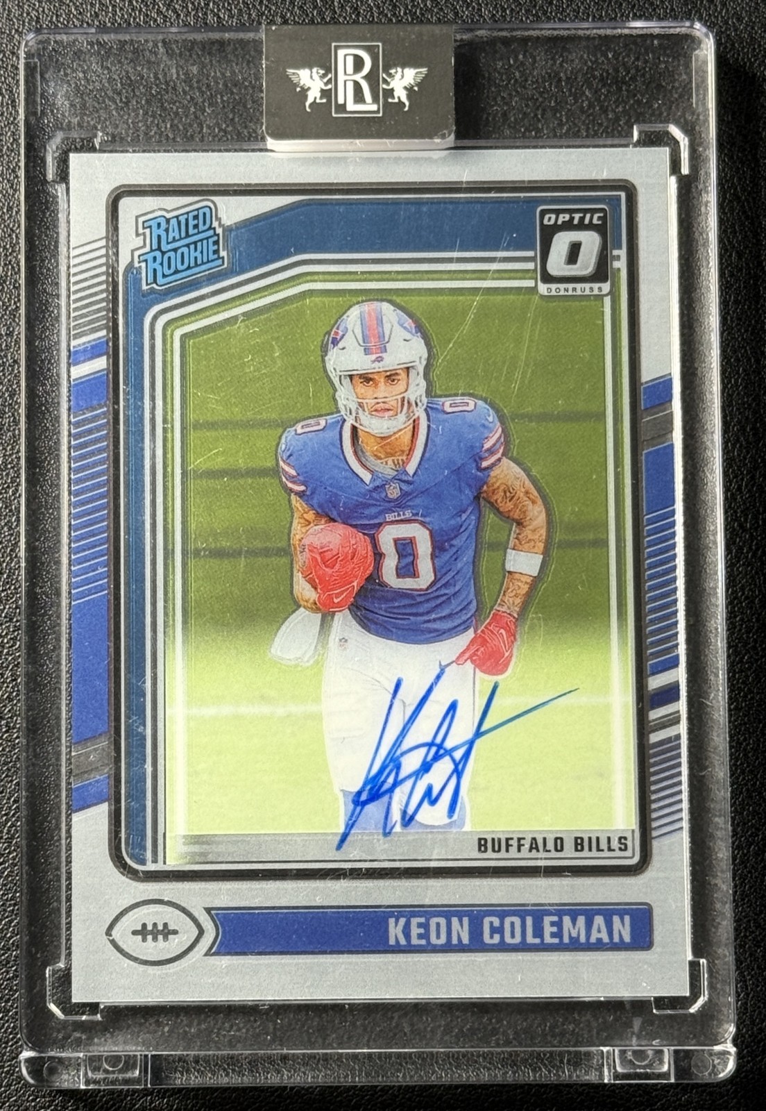 KEON COLEMAN 2024 PANINI DONRUSS OPTIC #263 RATED ROOKIE RPS RC AUTO 212/325