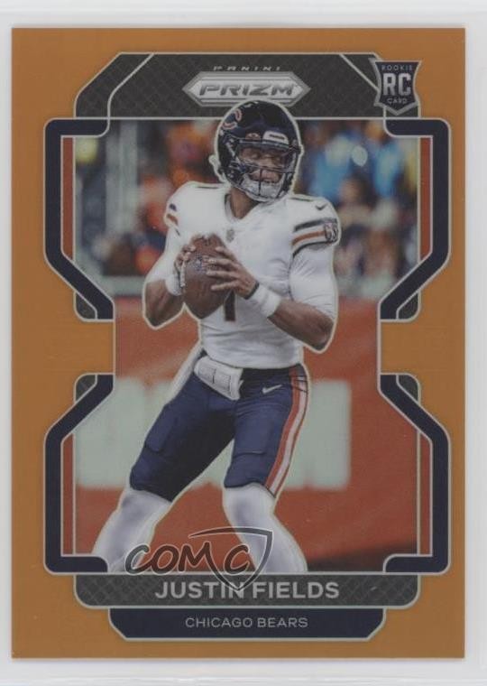 2021 Panini Prizm Rookie Orange Prizm 44/249 Justin Fields #334 Rookie RC 08r6