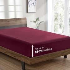 King Fitted Sheet Only - Hotel Quality Ultra Soft  Breathable Brushed Microf...