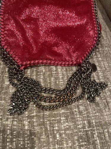STELLA MCCARTNEY Falabella Leder 2way Tote Schultertasche Rot - Bild 15 von 24
