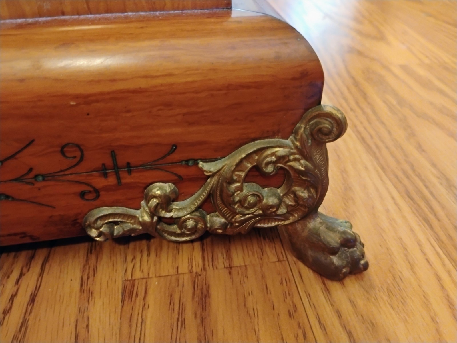 Seth Thomas Adamantine Mantel Clock adamantine finish 19th-20th century ...