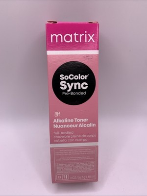 Matrix SoColor Sync Alkaline Toner 2oz Pre-Bonded Medium Blonde Mocha 8M