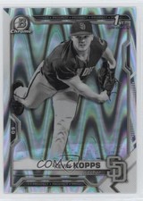 2021 Bowman Draft Chrome Black & White RayWave Refractor Kevin Kopps #BDC-7 jc3