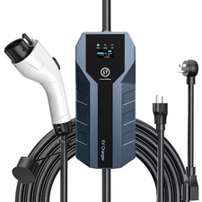 20Ft 110-240 Volt Portable Electric Car Charger Level 1 and 2 J1772 EV Charger w