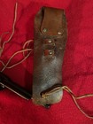 Western Style Single Loop Holster w/ Floral Tooling Brown Leather (#229B) — photo 4