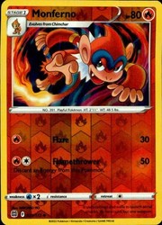 Monferno 025/172 Reverse Holo Brilliant Stars
