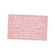 Our Granddaughter Wallet Card - We Will 01 Granddaughter from Grandparents