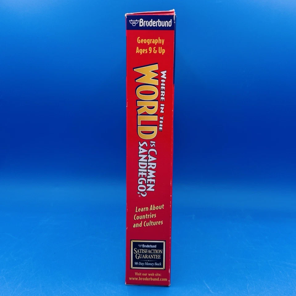 VTG Where in the World is Carmen Sandiego? PC/Mac CD-ROM 1996 Broderbund CIB - Image 3 of 4