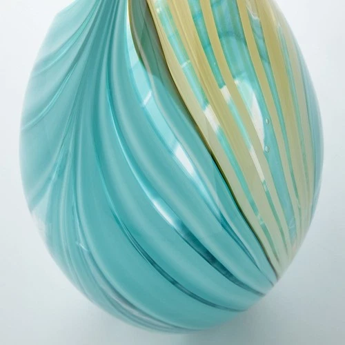 Cyan lighting - Parlor Palm - Large Vase - 6.75 Inches Wide by 21.25 Inches High - Picture 2 of 3