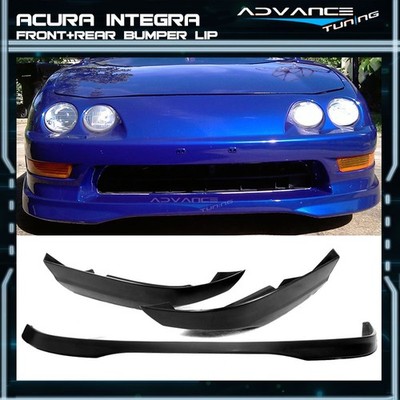 Fits 94-97 Acura Integra Hatchback Type-R 2 PU Front Bumper Lip & ABS Rear Lip