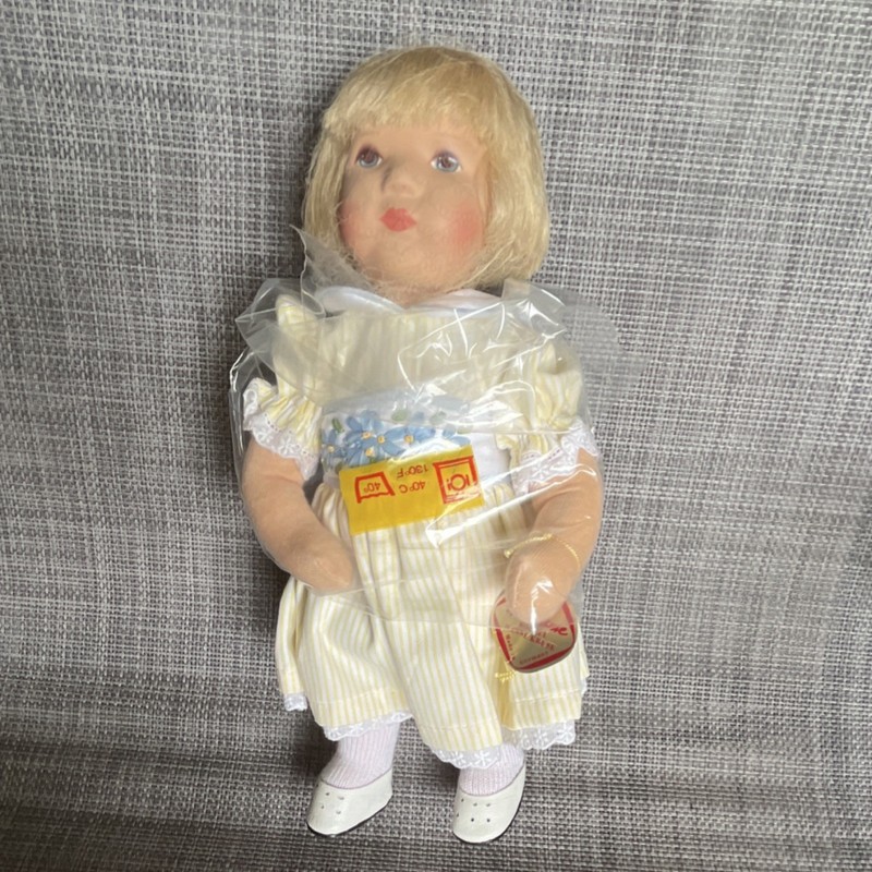 Käthe Kruse Marie-Elisa Hanne Kruse 25H 10in Blonde Yellow Dress Original Box