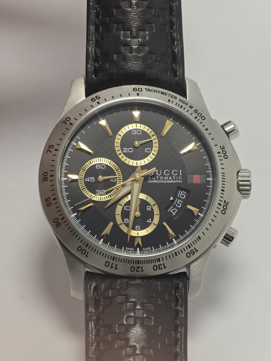GUCCI G-Timeless Chronograph Automatic Valjoux 7750 Swiss 44mm New