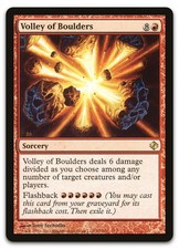 Volley of Boulders #73 (LP) Duel Decks: Venser vs. Koth DDI Magic MTG