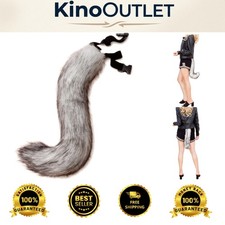 19.7'' Lightweight Adjustable Faux Fur Fox Tail - Ideal for Halloween Costumes