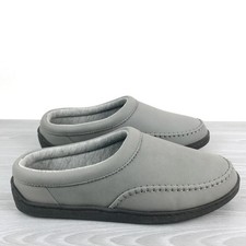 My Pillow My Slippers Slippers Gray Leather Cushioned Loafers Womens Size 10