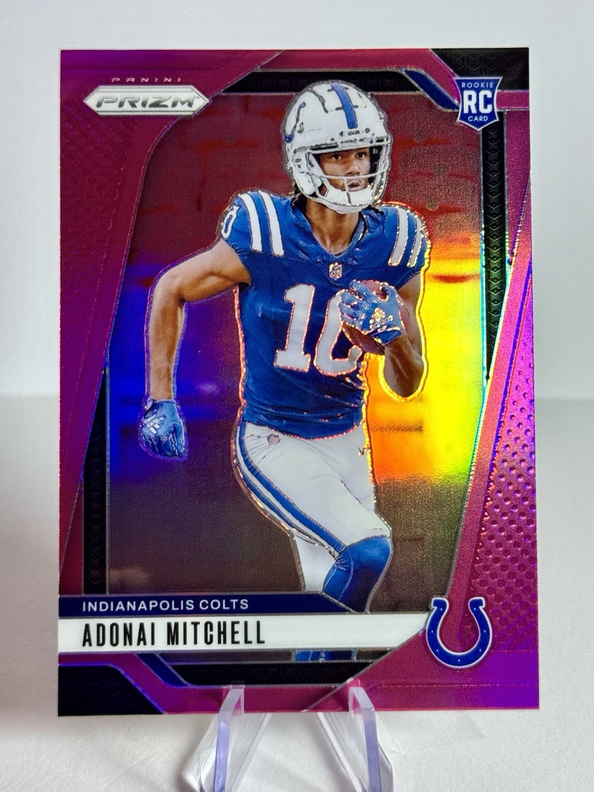 2024 Panini Prizm - Pink Prizm #303 Adonai Mitchell (RC) / Colts