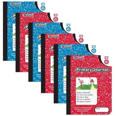 (6 pack) Primary Journal Composition Book,100 sheets Drawing & Writing Grade K-2