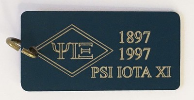 Vintage PSI IOTA XI Sorority Keychain Key Fob 1897 - 1997 Incomplete